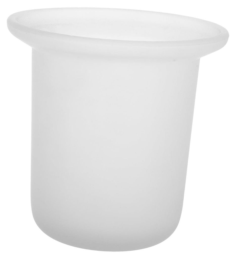Ersatz-Toilettenbürstenhalter, Milchglas, praktischer Toilettenbürstenhalter für das Badezimmer, vielseitiges und langlebiges Toilettenzubehör,...