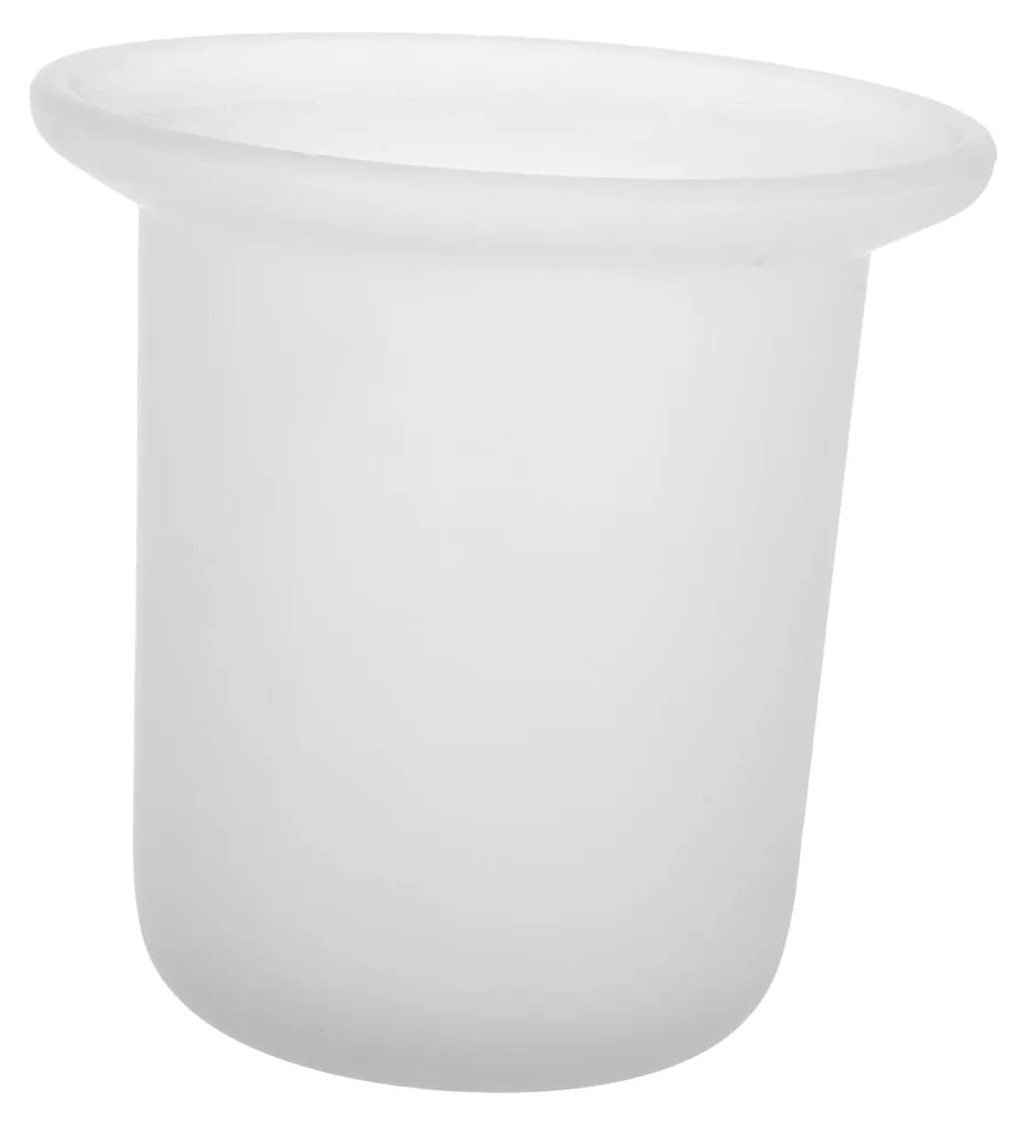 Porte-brosse WC durable en verre dépoli résistant aux chocs - 11cm Hauteur