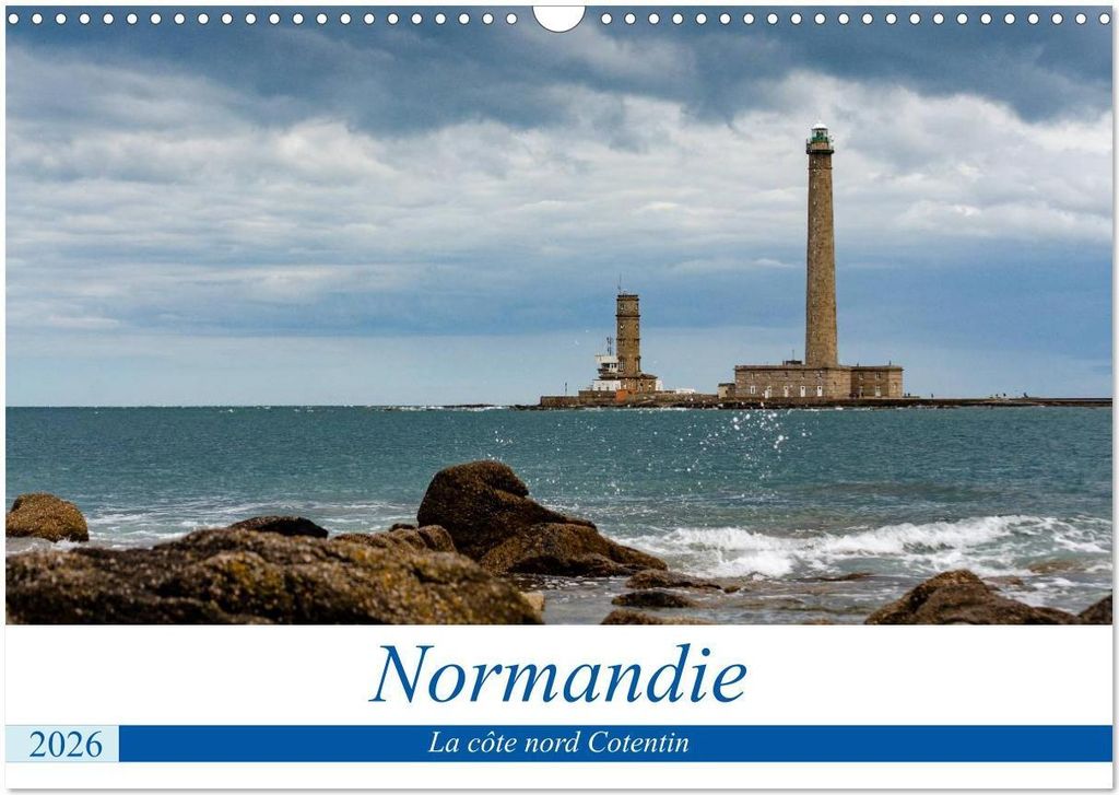 Normandie, la côte nord Cotentin (Calendrier mural 2026 DIN A3 vertical), CALVENDO calendrier mensuel