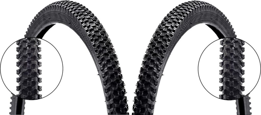 2er Set - Fahrradreifen 24 Zoll 24x1,95 | MTB Fahrradmantel Trekking | Ersatzreifen für Mountainbike und Citybike | Zuverlässige Leistung, einfac...