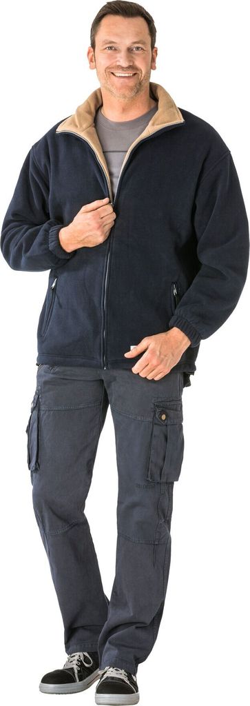 Outdoor Stream Fleecejacke marine/camel Größe XL Produktbild 