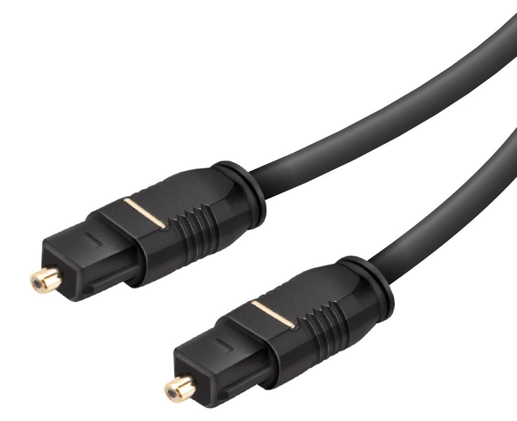 Glasfaserkabel mit Toslink-Anschlüssen