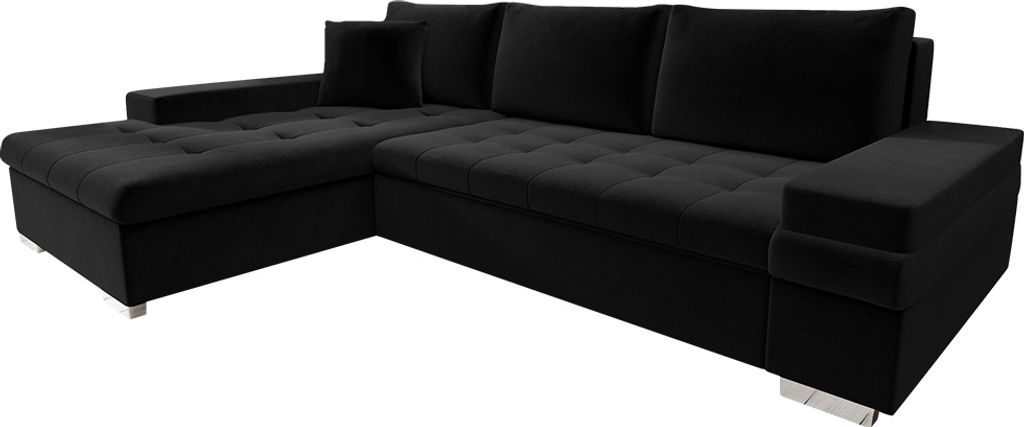 MIRJAN24 Ecksofa Bangkok Mini, Moderne Eckcouch für Wohnzimmer, Schlaffunktion und Bettkasten, Gästezimmer, L-Form Sofa (Kronos 07 + Kronos 07 + ...