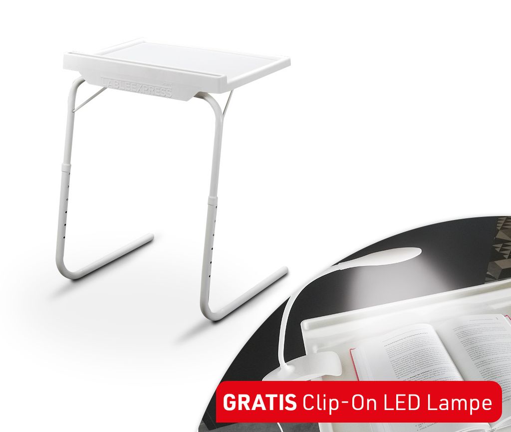 Table Express mit Clip LED Lampe