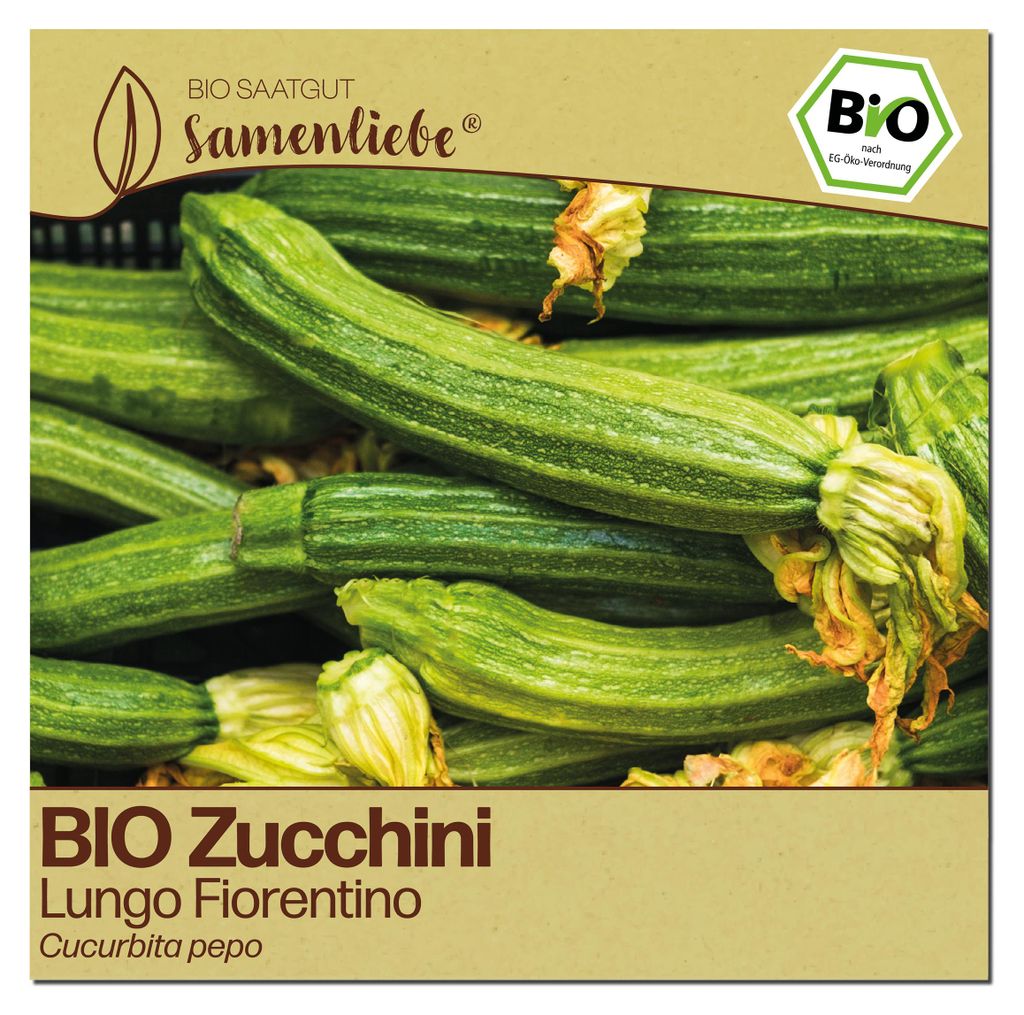 Samenliebe  Zucchini Samen | Lungo Fiorentino - gestreift & Produktbild 