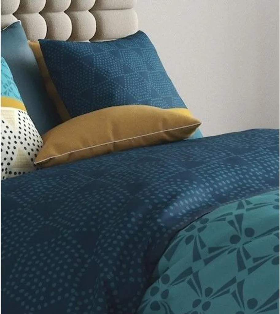 Housse de couette motifs géométriques noirs et blancs en percale - 3