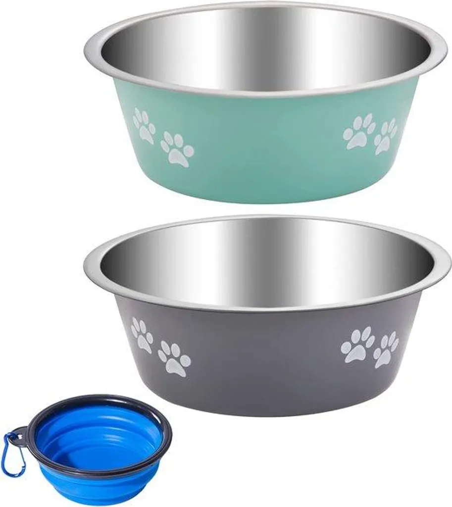 Gamelle chien inox antidérapante 860ml : fini les bols qui glissent