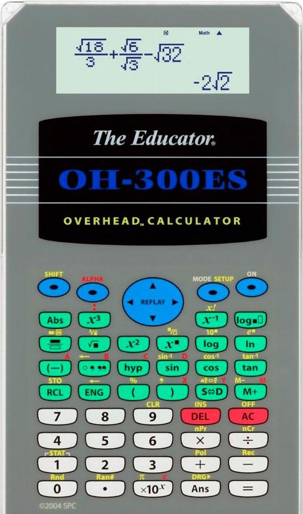 Casio OH-300 ES Overhead-Version des FX-82 ES/ FX-350 ES/FX-85 ES/FX-115 ES und FX-991 ES NEU