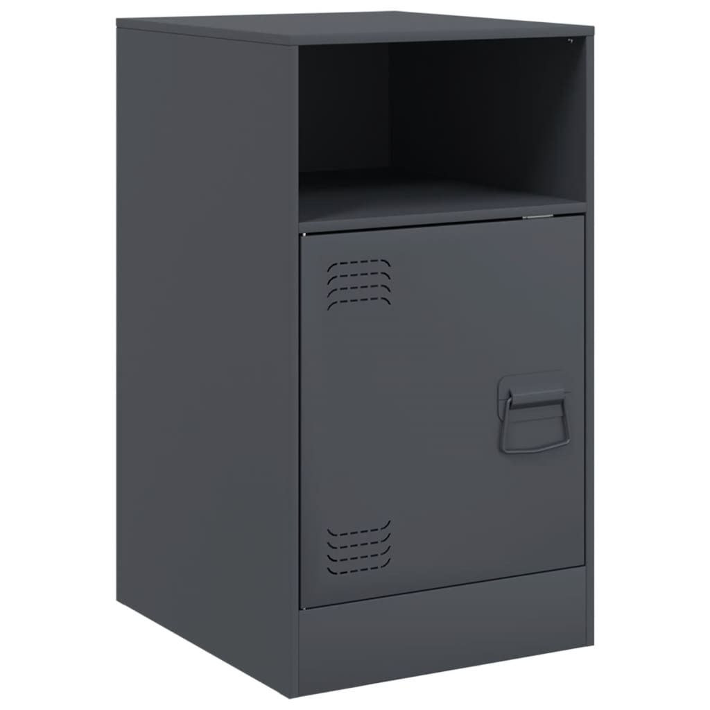 Nachttisch Anthrazit 34,5x39x62 cm Stahl Produktbild 