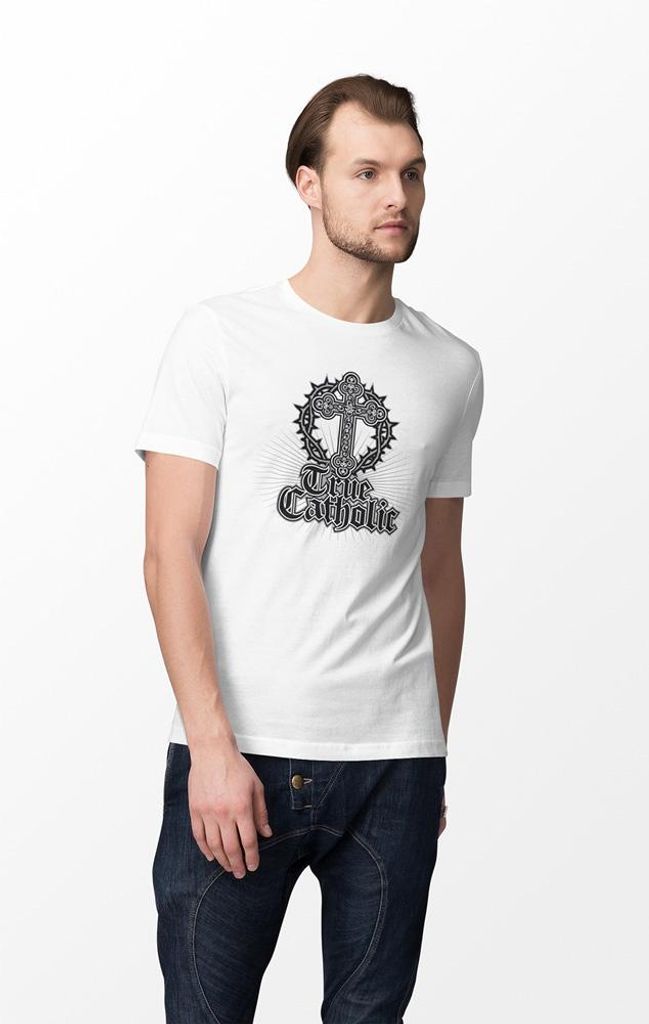 D&B Uni Polo ST00183 True Chatolic Weiß-Größe S
