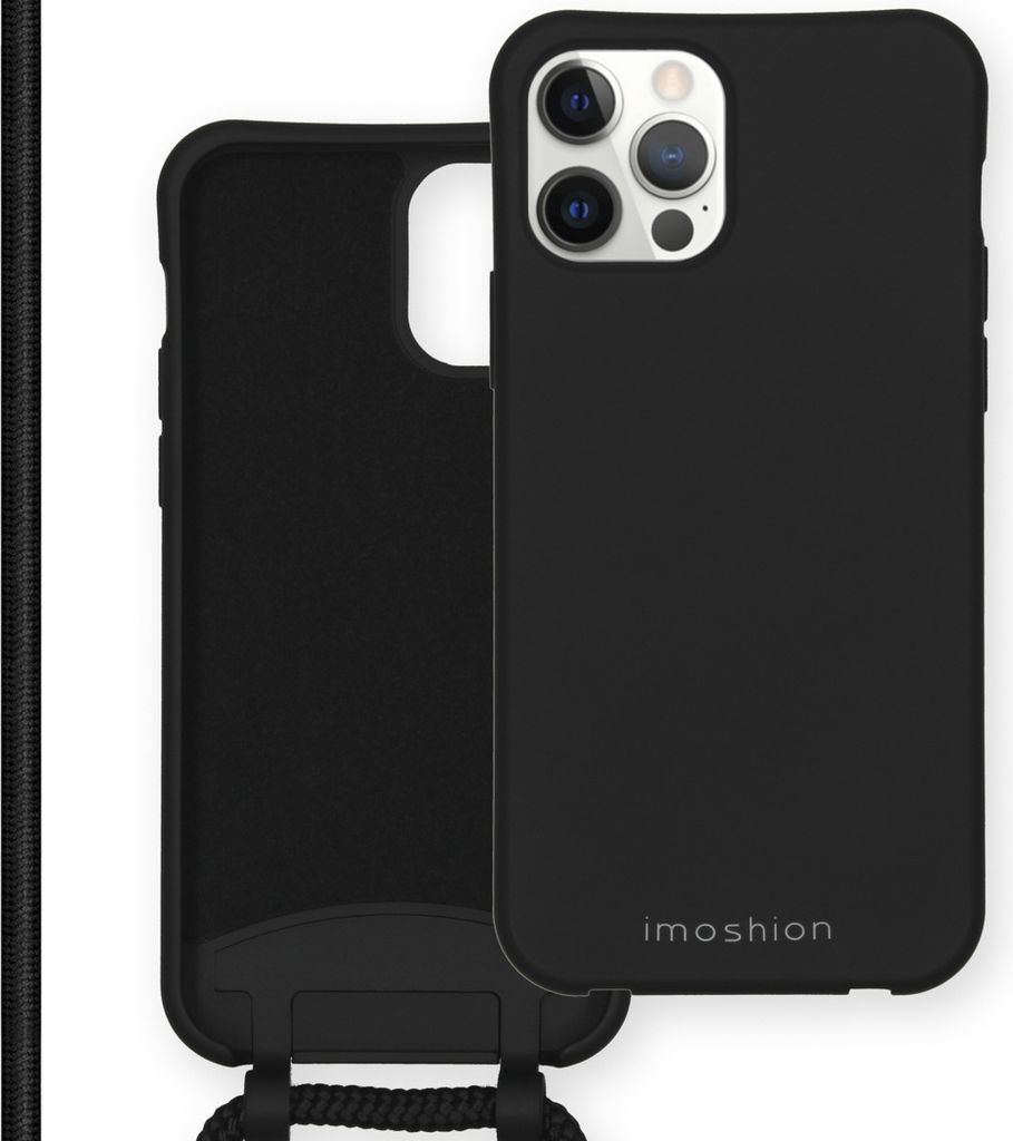 imoshion Color Backcover mit abtrennbarem Band iPhone 12 (Pro) - Schwarz