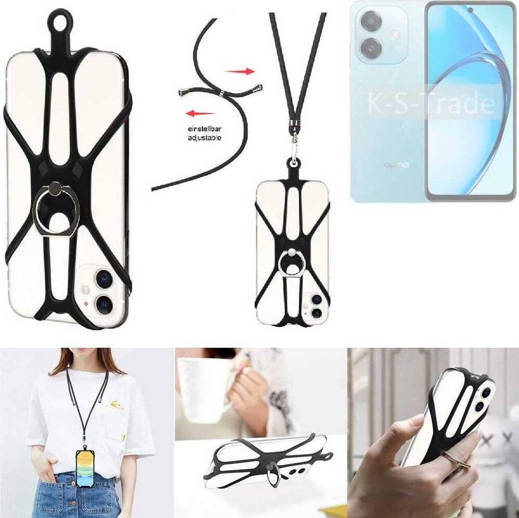 K-S-Trade 3in1 Handykette Handyband Handykordel Halsband Produktbild 