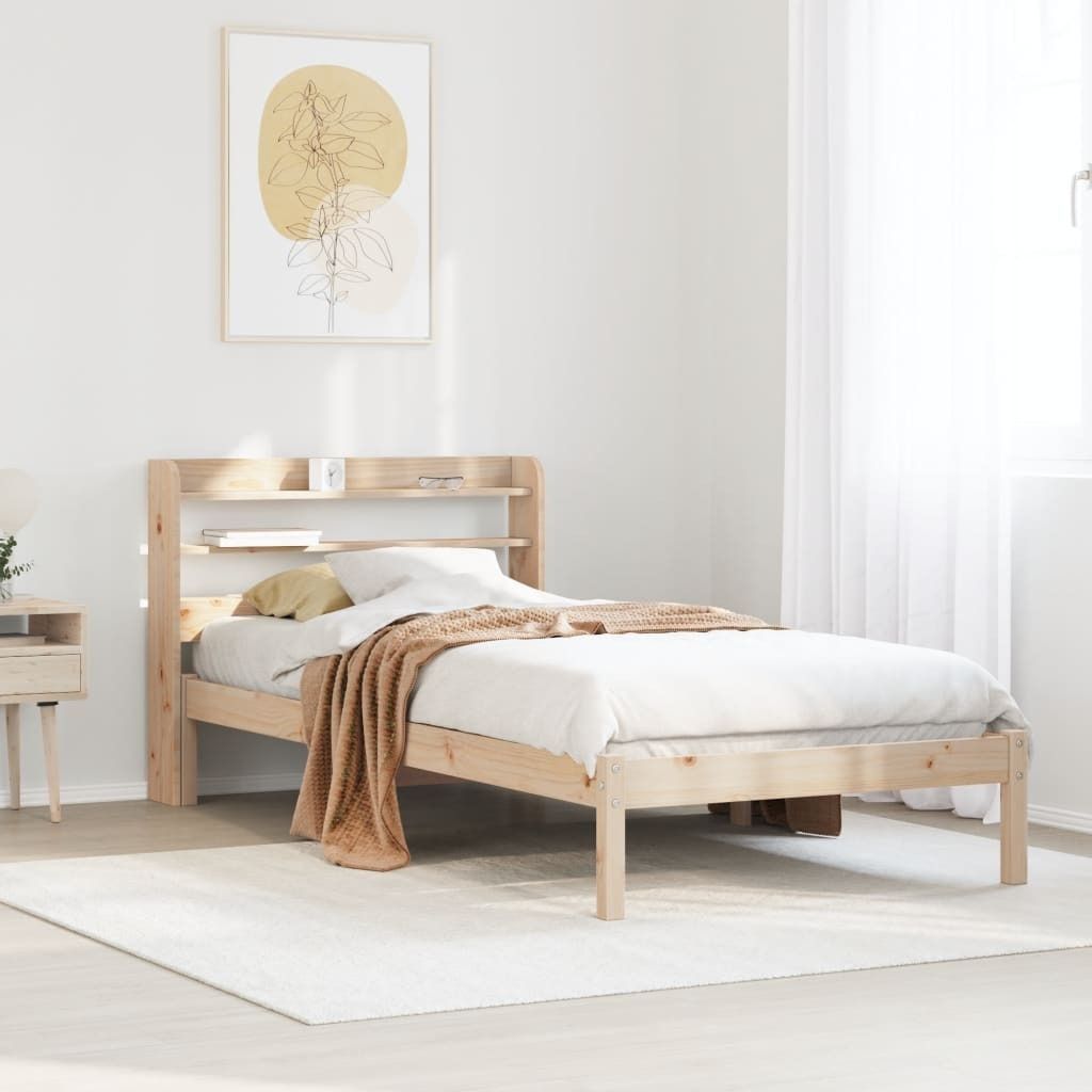 Maison Exclusive - Massivholzbett ohne Matratze 90x190 cm Kiefer