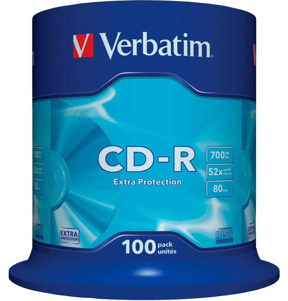 Verbatim CD-R Rohlinge 700MB 100er Spindel Produktbild 