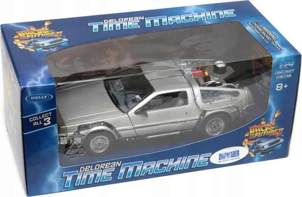 Voiture Miniature DeLorean 1:24 Retour vers le futur II Welly 22441