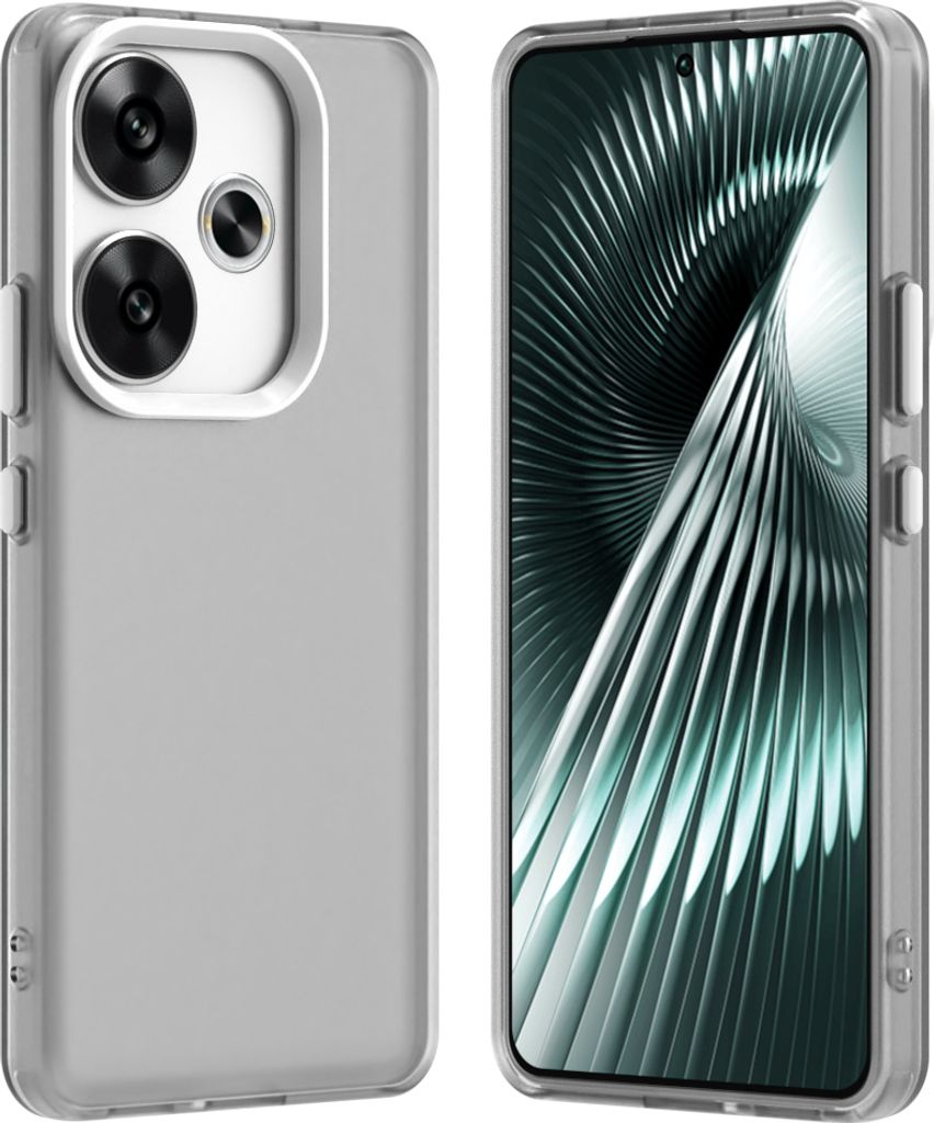 Handyhülle für Xiaomi Redmi Turbo 3 Schlank Durchscheinend Matt Stoßfest Schutzhülle Weiß
