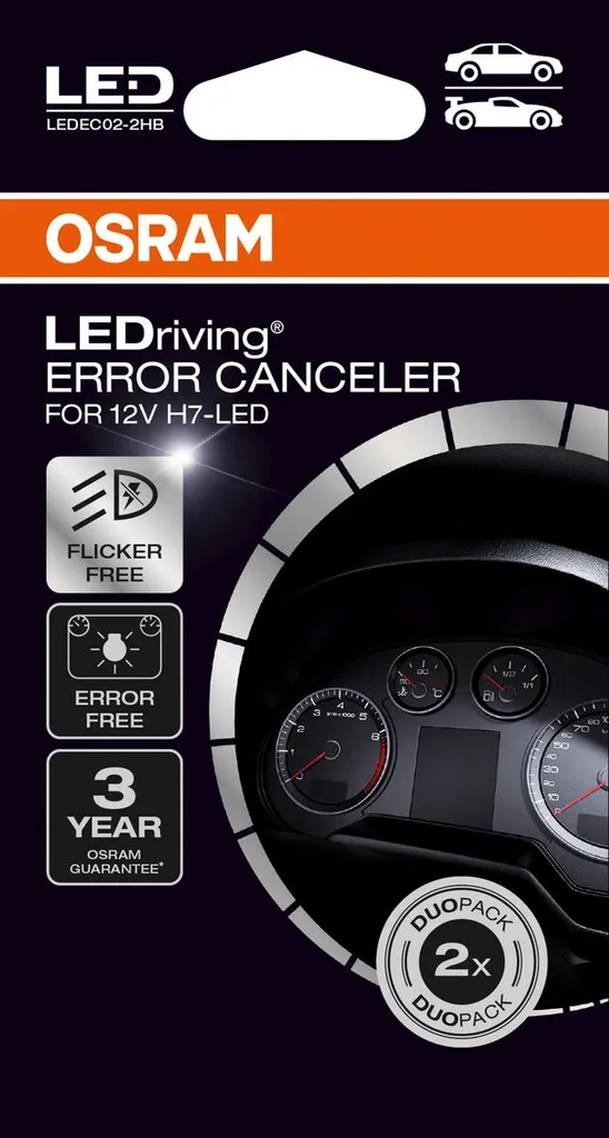 Solution CAN-Bus H7 Osram LEDriving pour éviter les erreurs de tableau