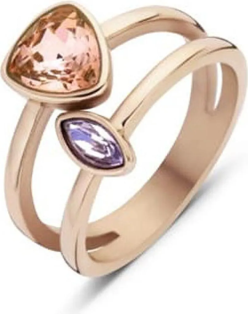 Anello Victoria Oro Rosa 18kt e Pietra Preziosa | Eccellenza Italiana