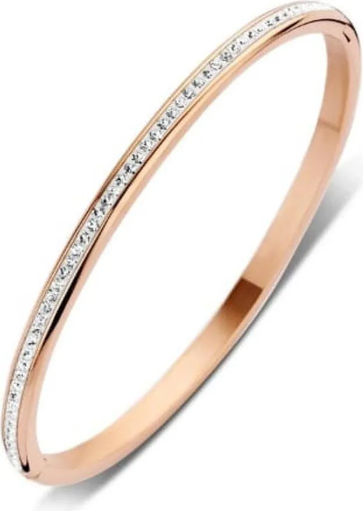 Victoria Bracciale Rose Gold e Zirconi Bianchi | Gioielleria Online