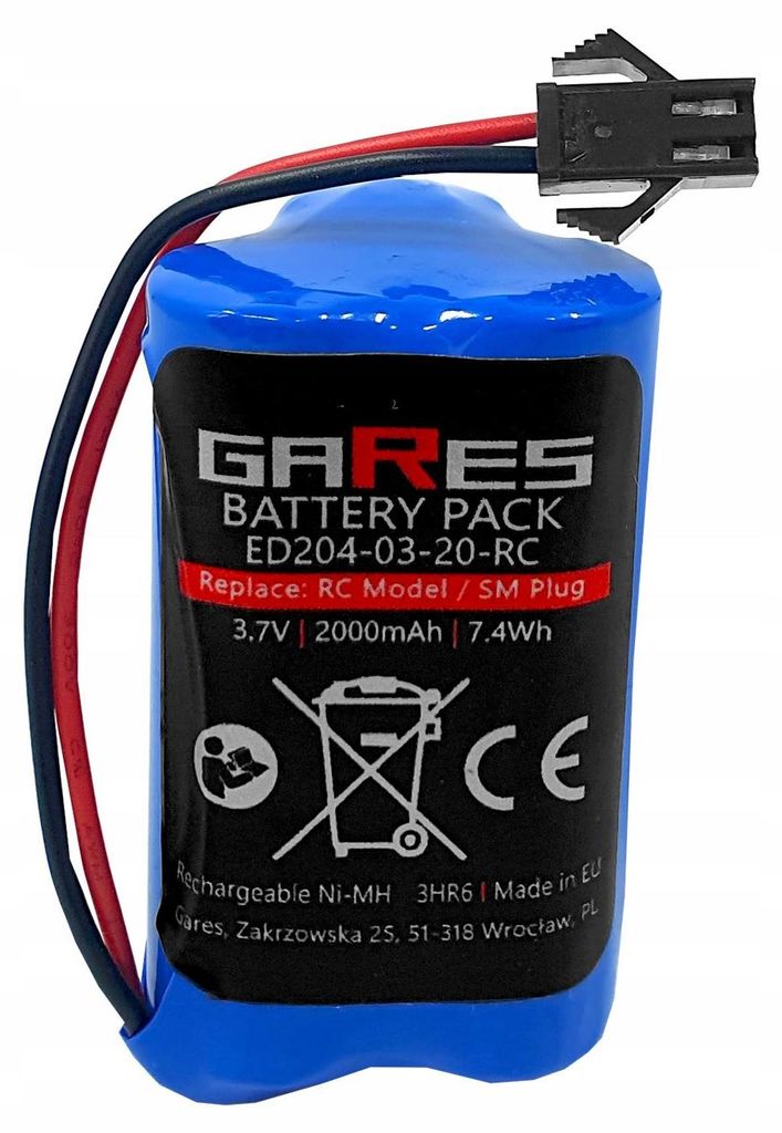 GARES Akumulátor Baterie pro RC DE Volvo | 7V 2Ah | Obrázek produktu 