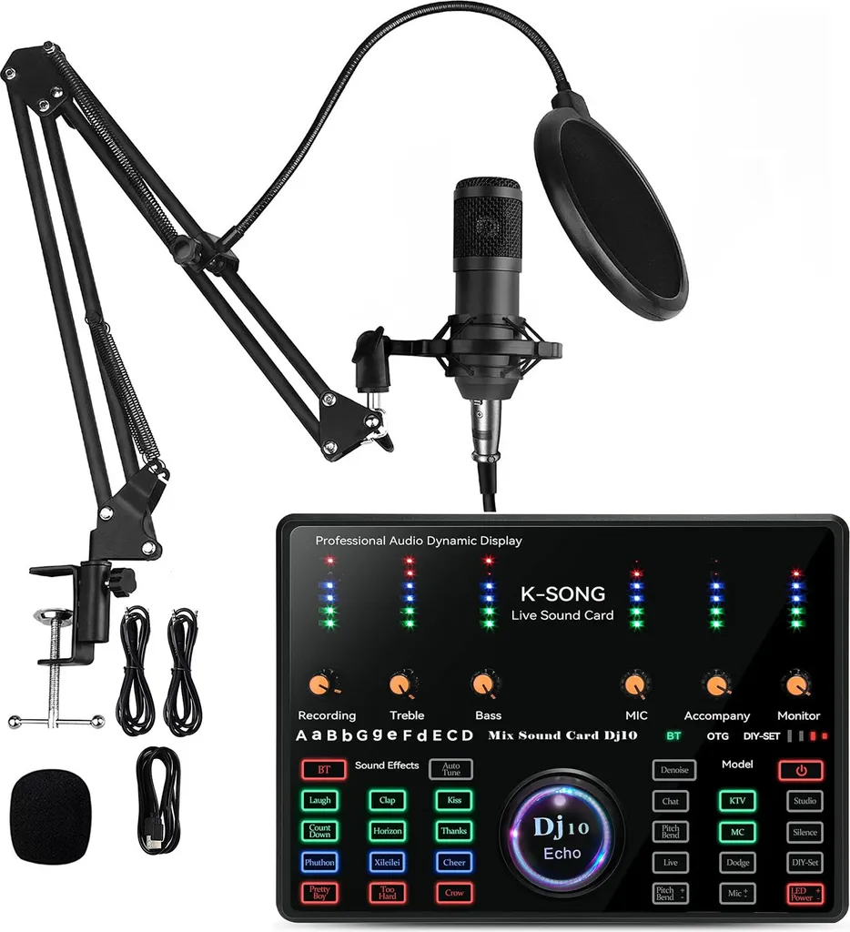 Améliorez le Son de vos Lives avec ce Kit Carte Son et Micro ZELURXX