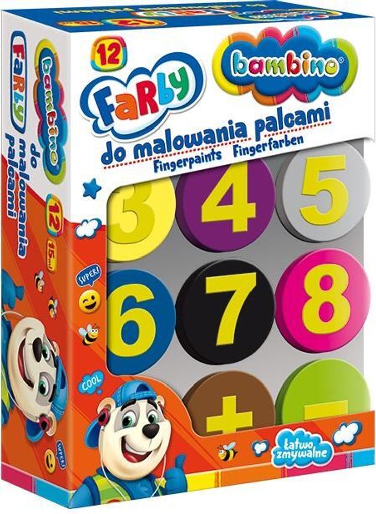 BAMBINO Fingerfarben, 12 Farben Produktbild 