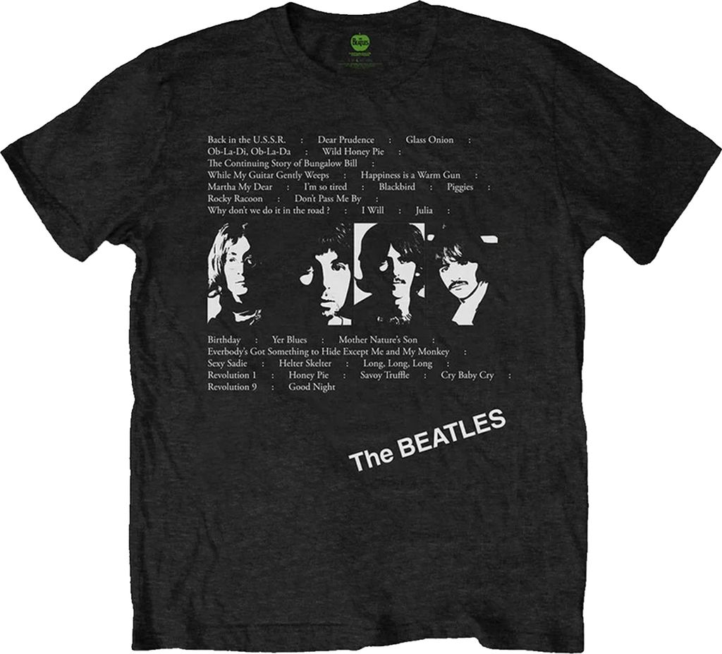 The Beatles - "Album Tracks" T-Shirt für Herren/Damen Uni RO2215 (L) (Schwarz)