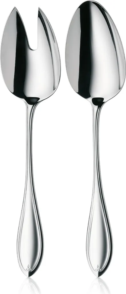 WMF Posate da Insalata, 25 cm, Piccole, forchetta da Insalata e Cucchiaio da Portata, in Acciaio Inox Cromargan lucidato, Lavabili