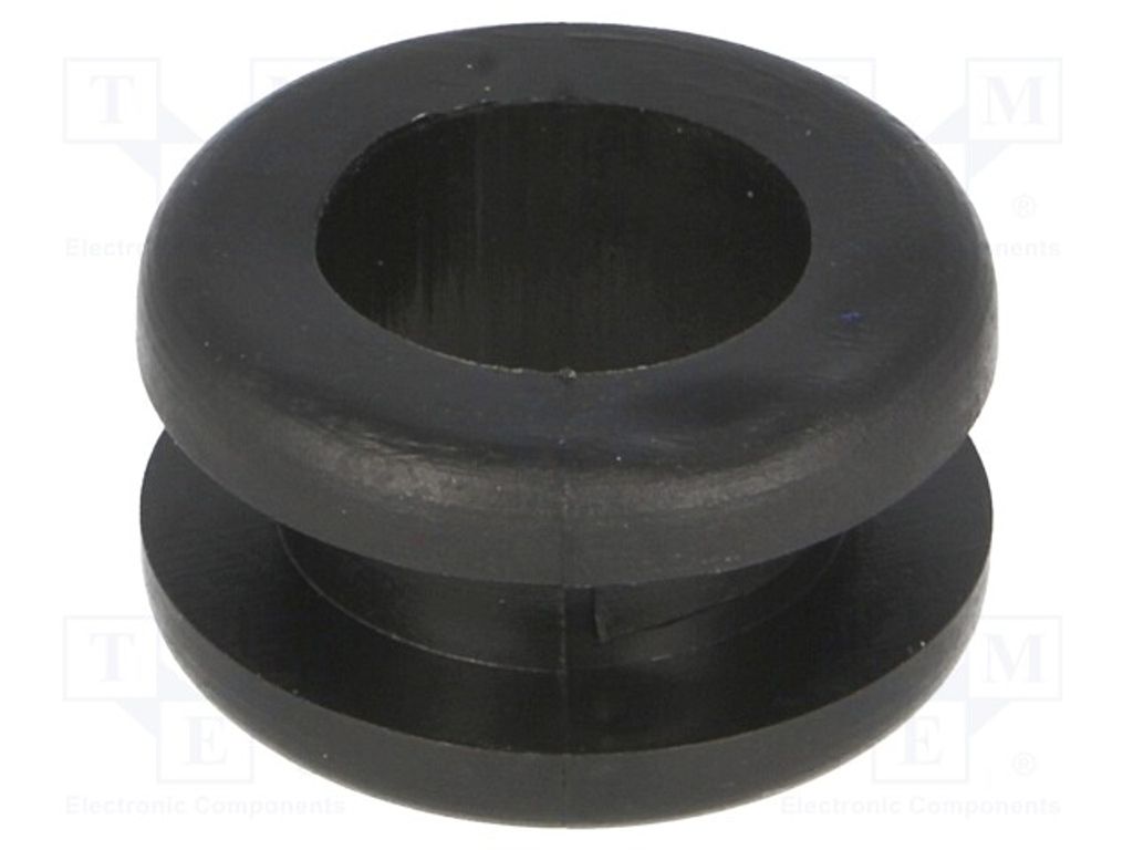 10x Tülle ØÖffn: 10mm -30÷60°C 633-02040 Durchführungen PVC schwarz ØÖffn.Mont: 12mm
