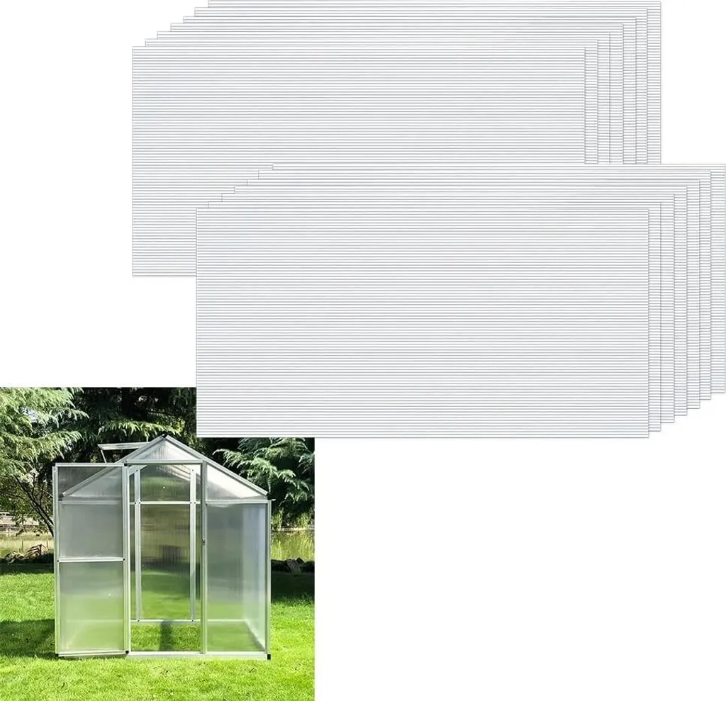 Plaques de polycarbonate 4mm incassables pour serre, 10,25 m² CEEDIR