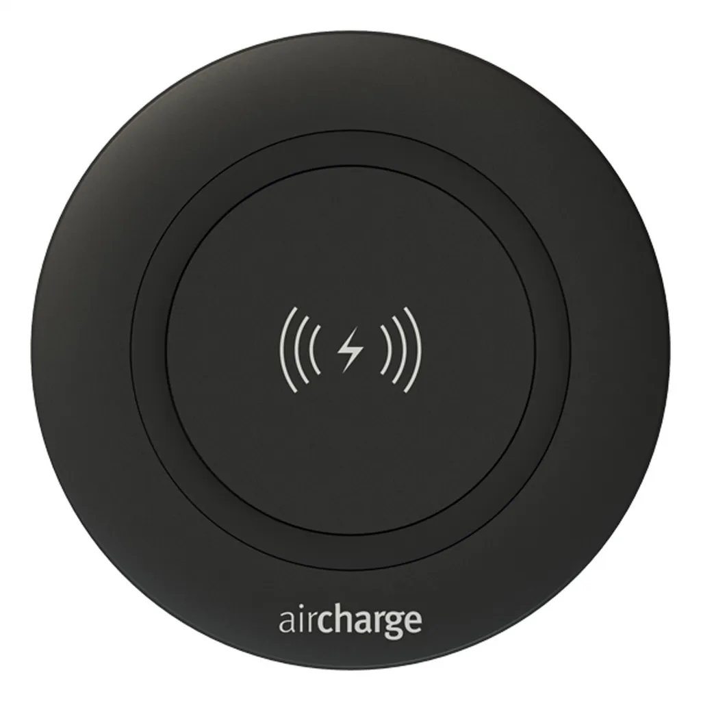 Bloc d'alimentation encastrable AirCharge Bachmann Noir Qi pour Mobilier