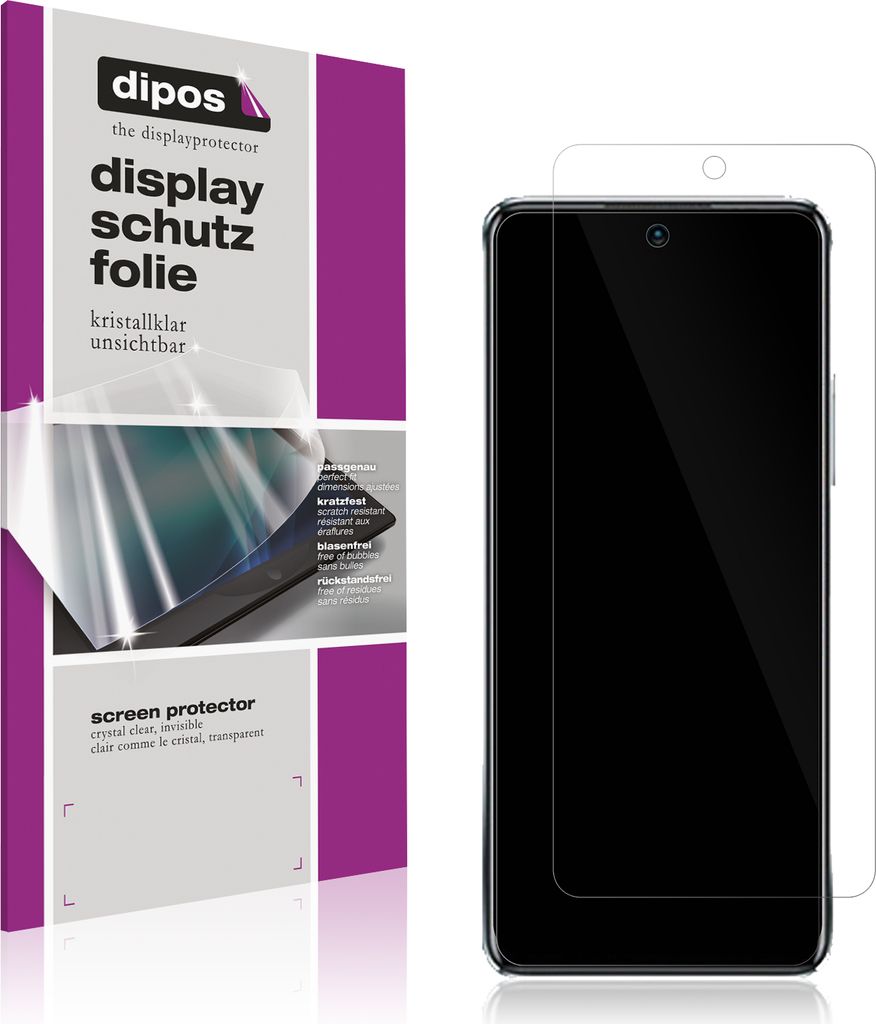 6x Schutzfolie für Infinix Note 11 Pro klar Displayschutzfolie Folie Display Schutz dipos