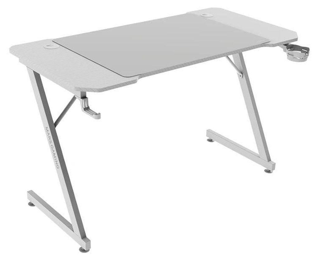 Mars Gaming MGD-X120W, Gerade, Rechteckige Form, Partikelbord, Stahl, Gaming, Karbonfaser