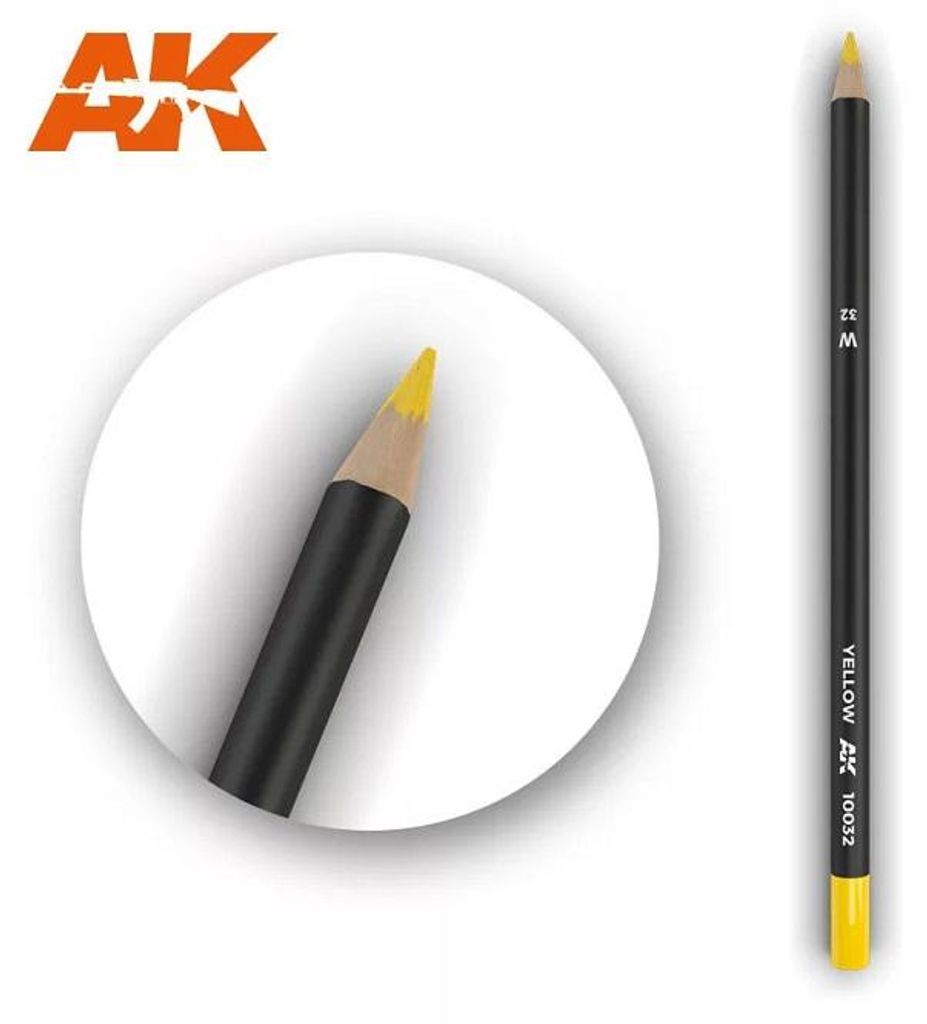 AK Interactive Watercolor Pencil Yellow (1x) (AK-10032)