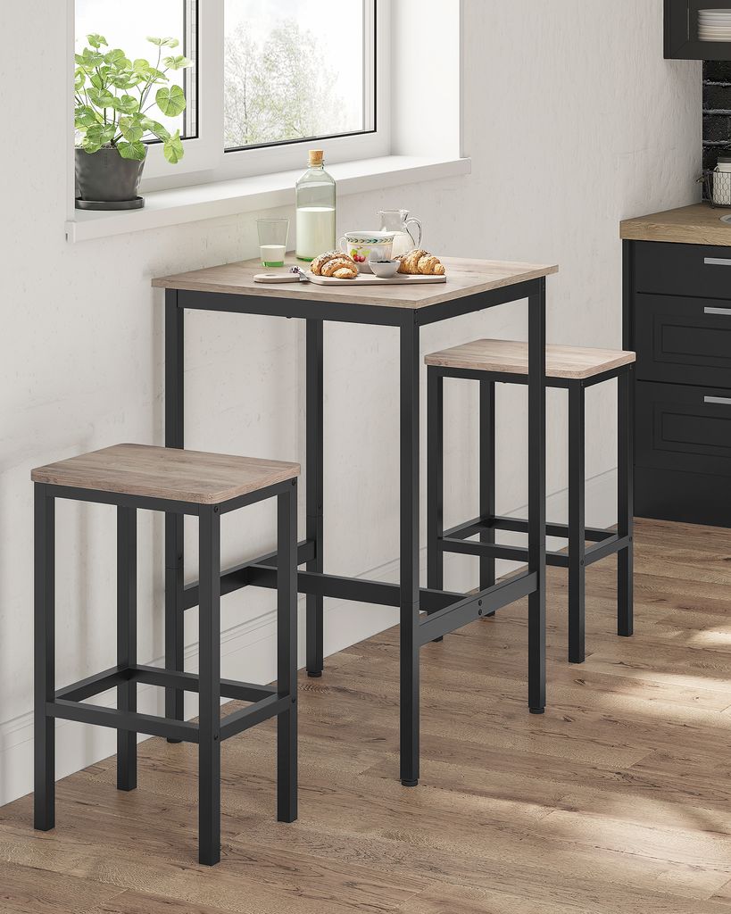 VASAGLE barový stůl kuchyňský stůl, vysoký stůl, 60 x 60 x Obrázek produktu 