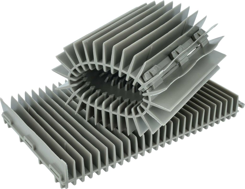 vhbw 2x Bürste Ersatz für Zodiac R06388800 für Poolroboter, Poolsauger - Aus PVC, 21 x 12,5 x 2,4 cm