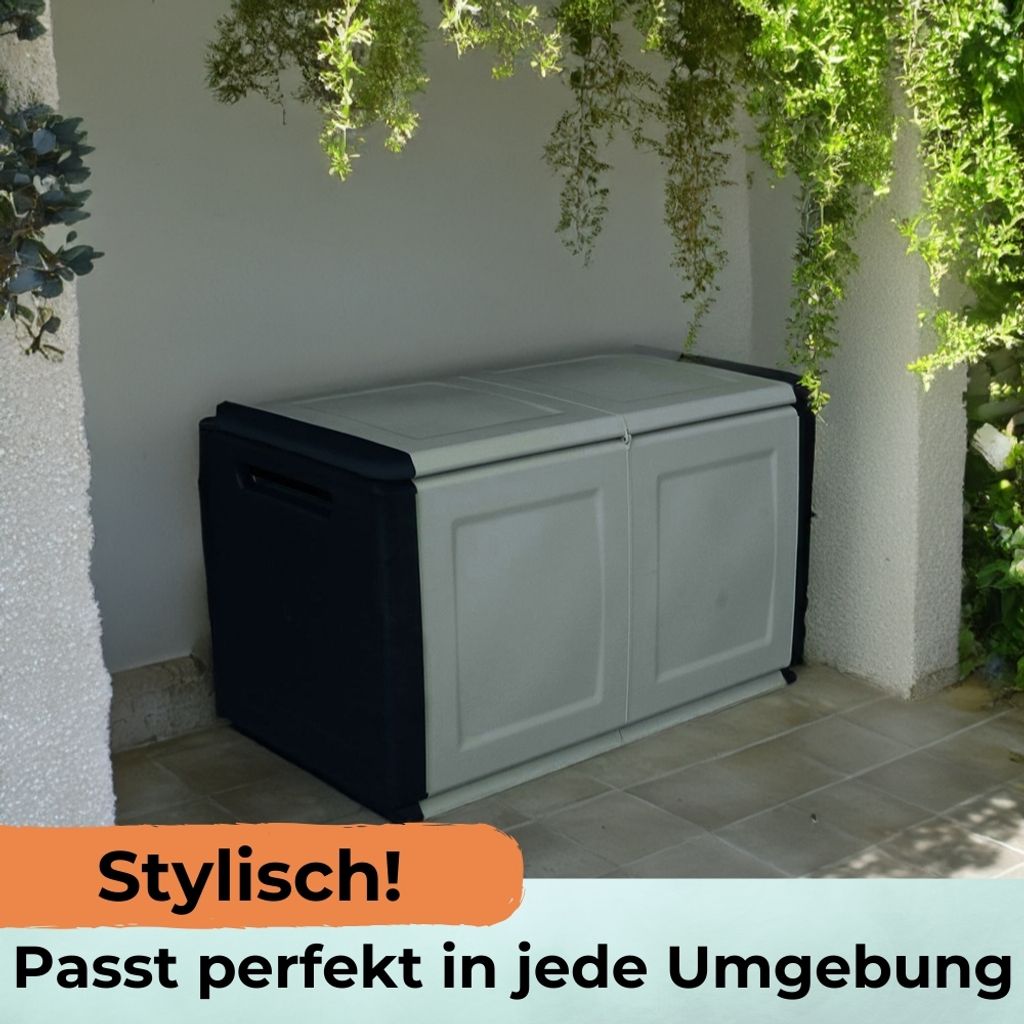 Gartenbox XL 290 L Auflagenbox für Gartenauflagen Wetterfest