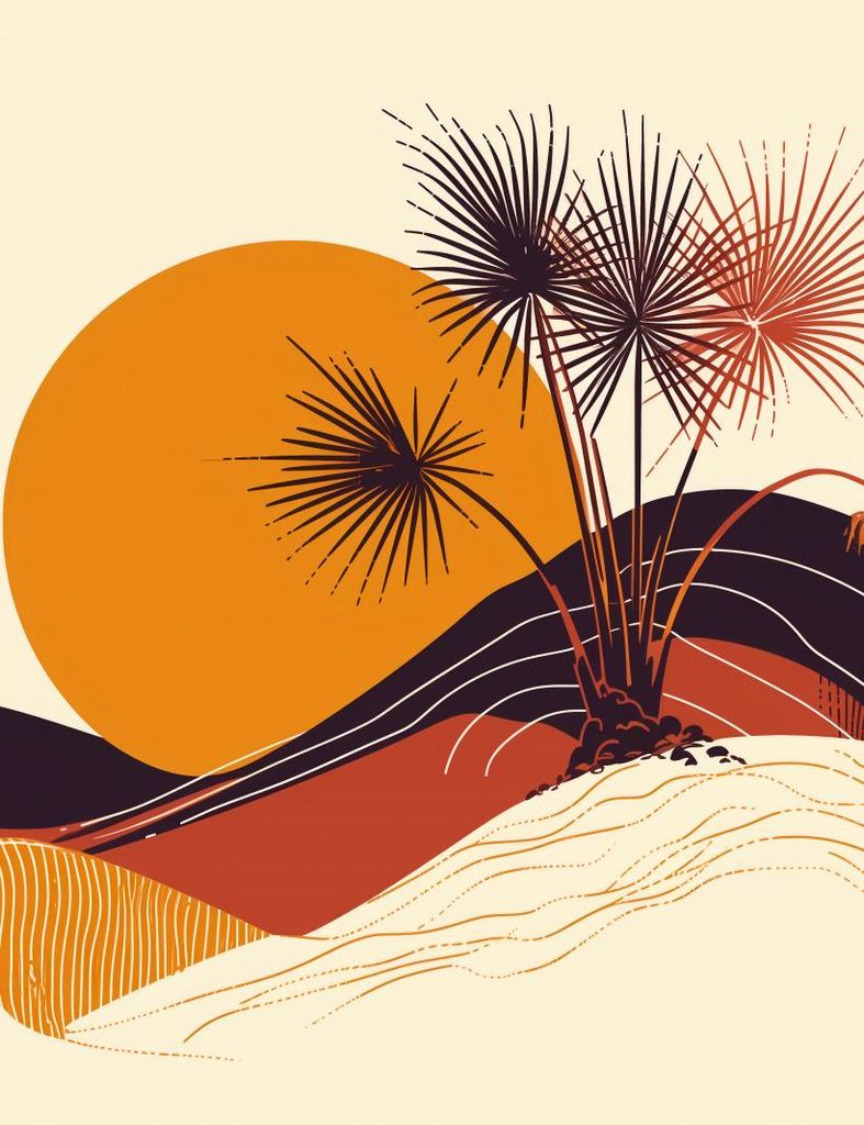 Plakat 50x65cm Sonniger Horizont