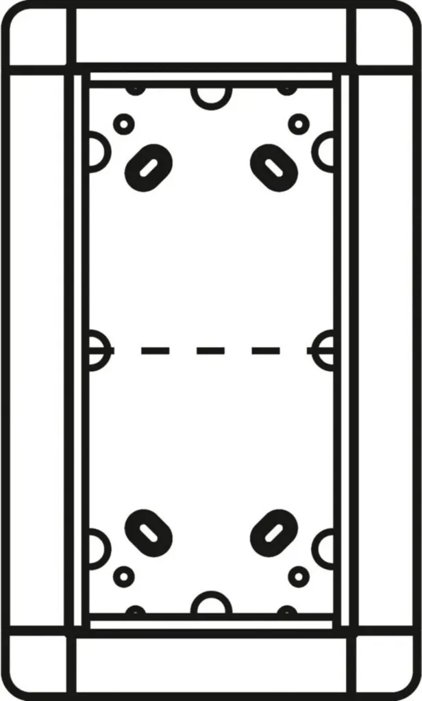 Cadre de montage double argent Ritto 18812/20 pour interphone et portier