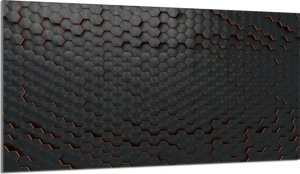 Glasschutzplatte für Herd 90x52 Schwarz