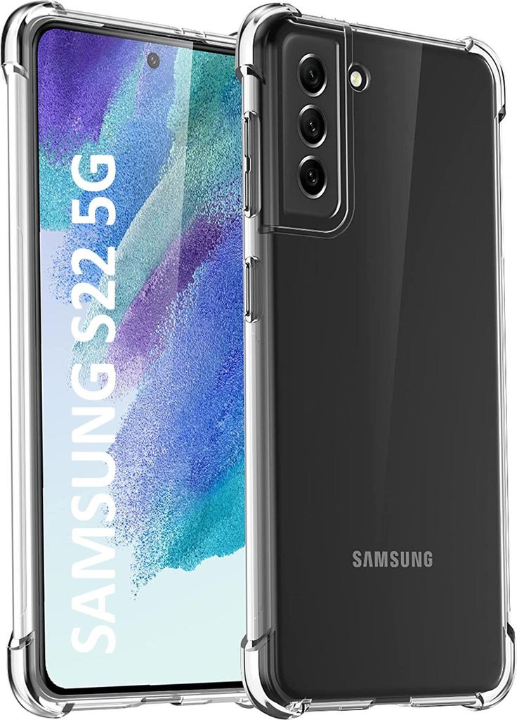 Hülle für Samsung Galaxy S22 5G - Stoßfeste Transparent Handyhülle Kratzfest Schutzhülle Ultra Dünn Phonillico