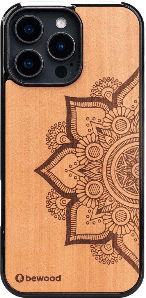 Holzhülle für iPhone 16 Pro Max, Bewood Apfelbaum Mandala