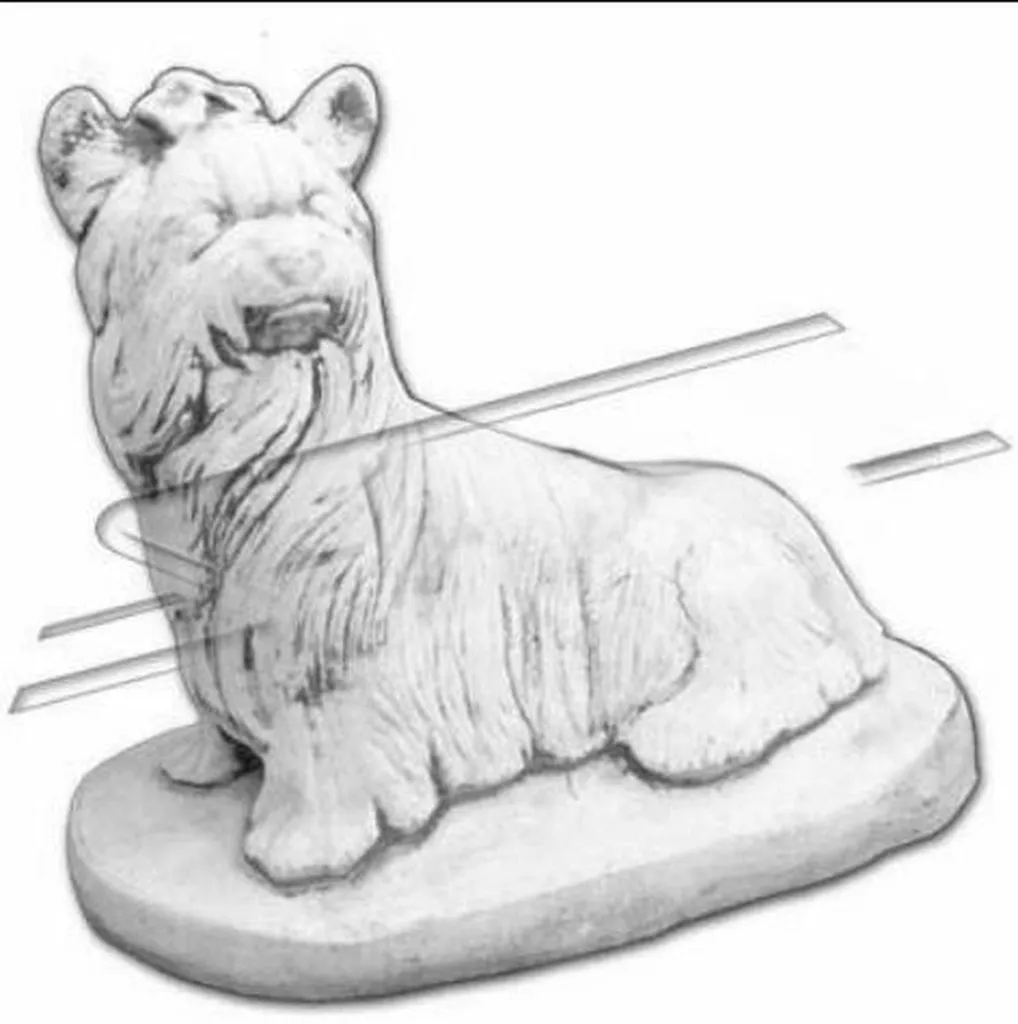 Statue Chien de Jardin Designer 163 Grande Taille Finition Haute Qualité
