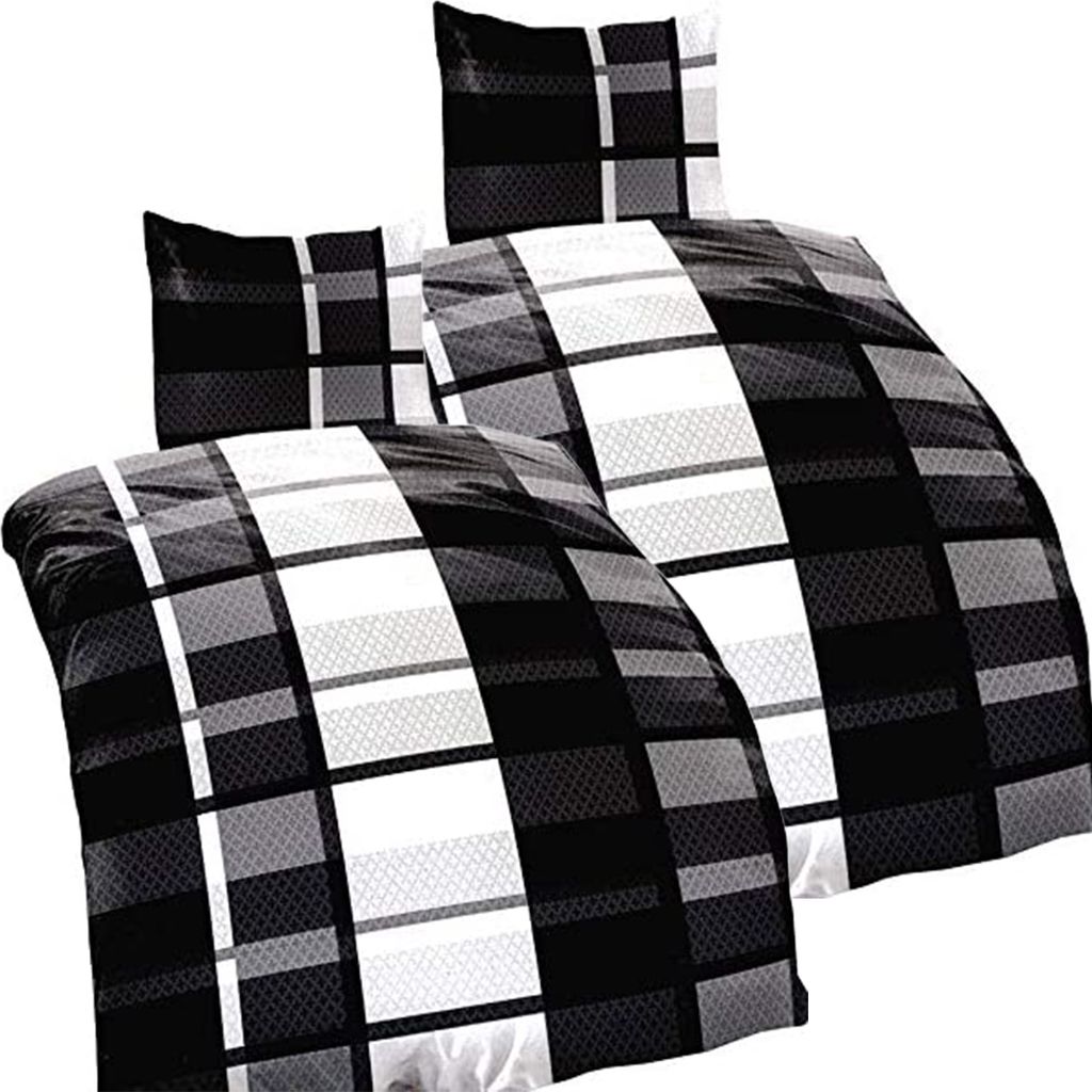 4 teilige Bettwäsche 135x200 Mikrofaser Garnitur Set Produktbild 