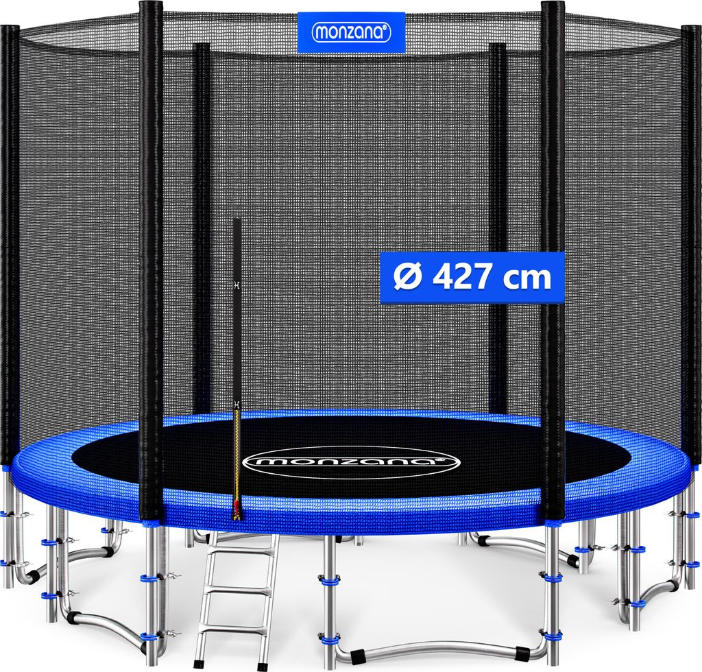 MONZANA® Trampoline extérieur rond Ø427cm max. 150kg set Image du produit 