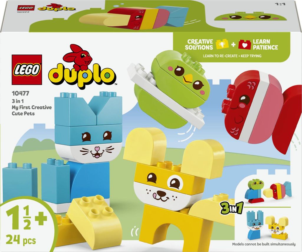 LEGO DUPLO My First Animali Domestici Creativi 3 In 1 10477 Immagine del prodotto 