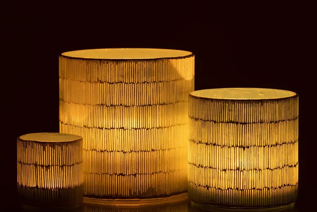 Lanterne Grise en Mosaïque de Verre J-Line - Design Grand Format Luxe - 3