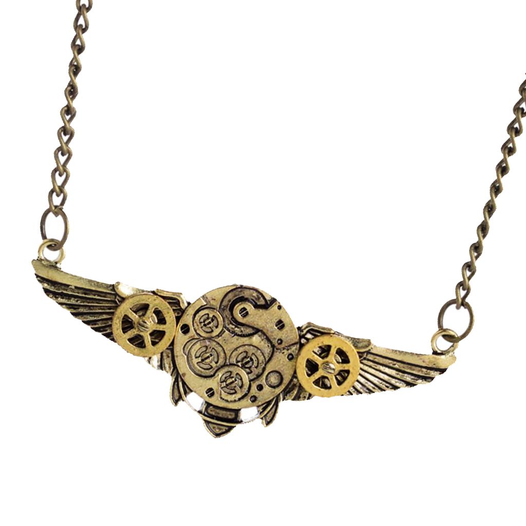 1 Stück Anhänger Halskette Vintage Steampunk Punk Schmuck Für Unisex Gold 1 Stück Anhänger Halskette Vintage Steampunk Punk Schmuck Für Unisex Gold