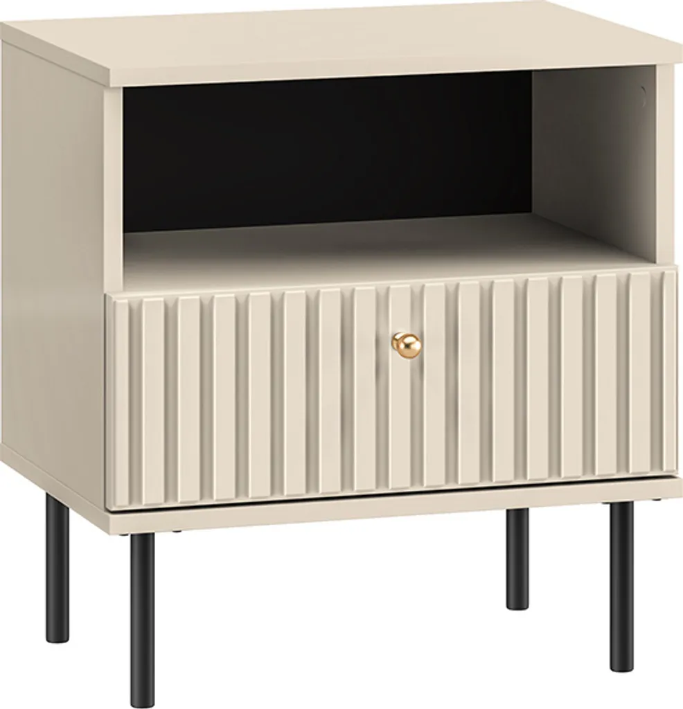 Comodino Design FAREL Cashmere 2 Cassetti - Tendenza Arredo Notte 2026