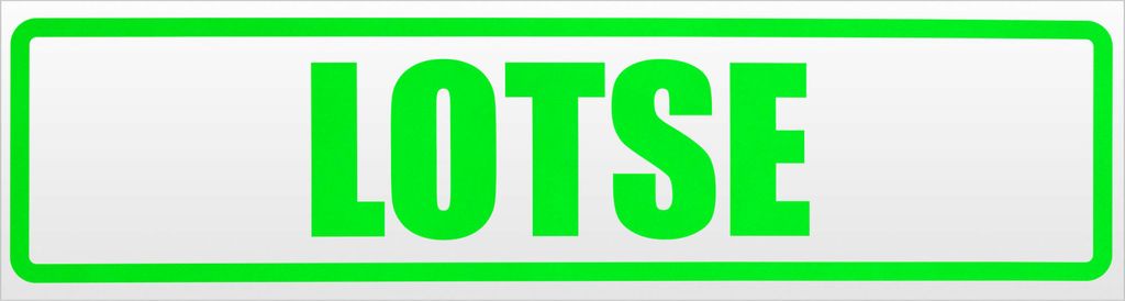 Kiwistar LOTSE Magnetschild Schild magnetisch - 60cm Neongrün - Magnetfolie für Auto PKW Kfz